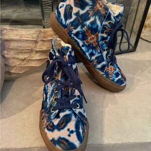 Superga Italian blue and brown shoes